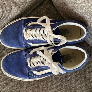 Blue old skool vans